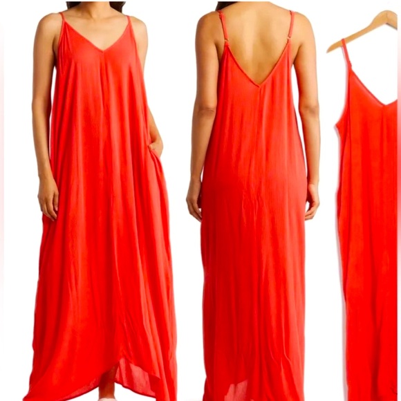 NWT Lovestitch Flowy, Maxi Dress or Pool Cover-up with pockets - Picture 1 of 3